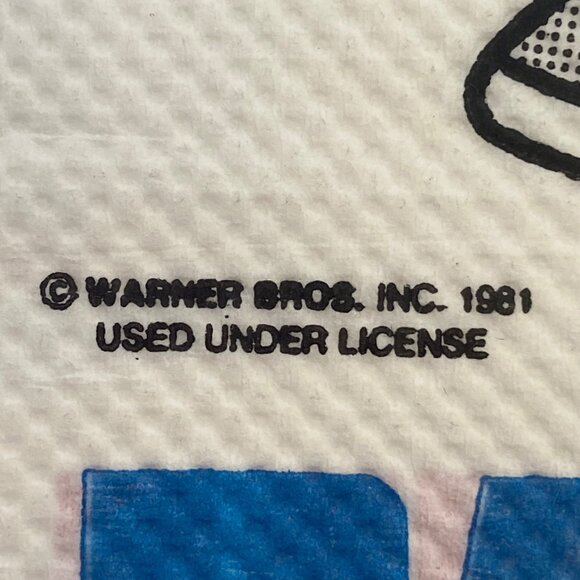 Rare Vintage 1981 Warner Bros. Looney Tunes Table Cover 54"x94" By Creations Plu - Picture 5 of 10